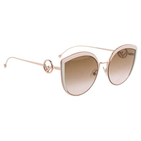 fendi sunglasses rose gold|fendi unisex sunglasses.